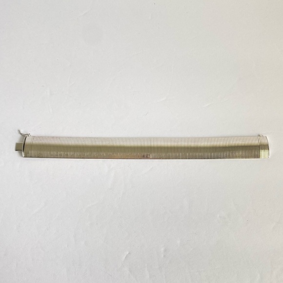 Bellezza Italy Omega Bracelet Itaor Wide Cleopatra Flex Cuff Silver Tone Metal - Picture 10 of 12